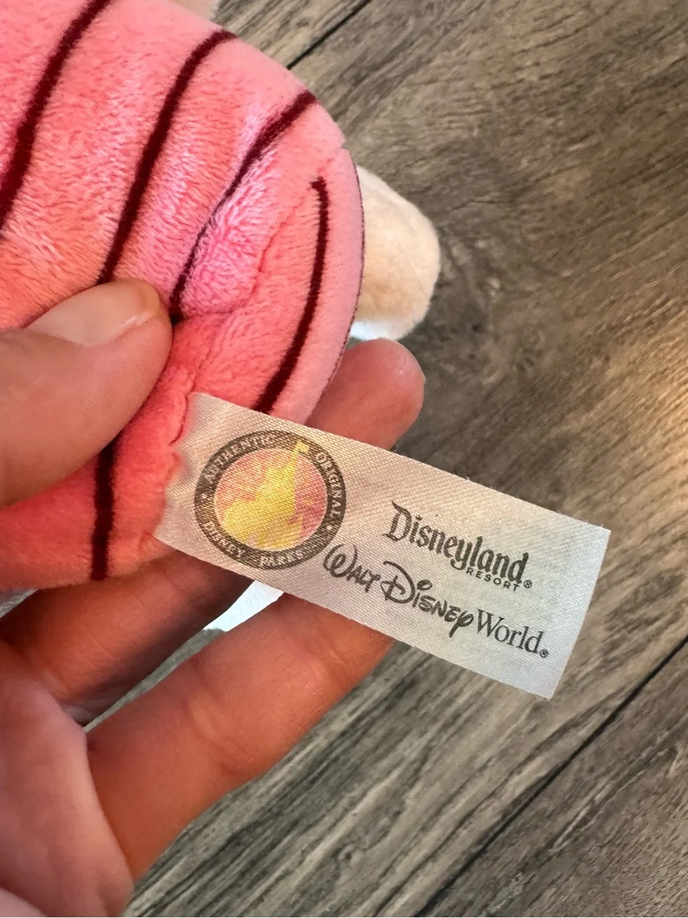 Vintage Disney Parks Piglet Plush Winnie the Pooh Disneyland Disney World 10”